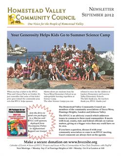 HVCC newsletter September October 2012